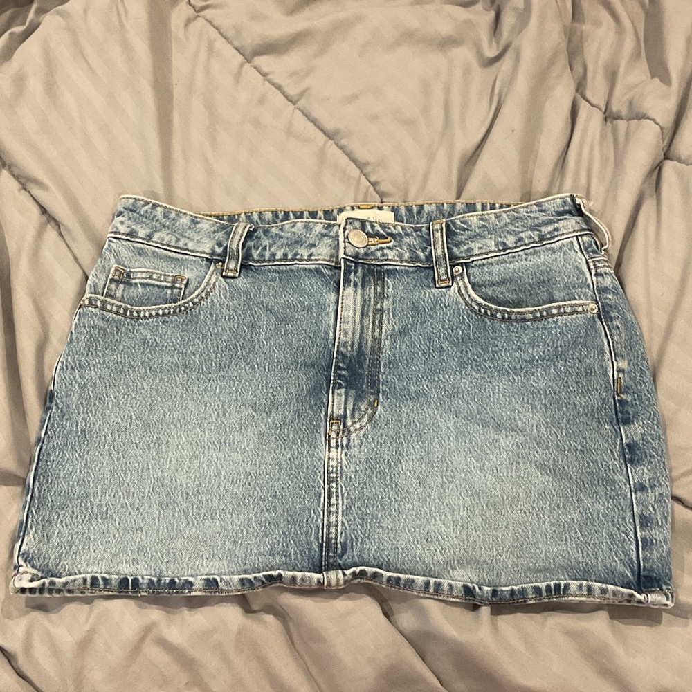 Denim Mini Skirt
